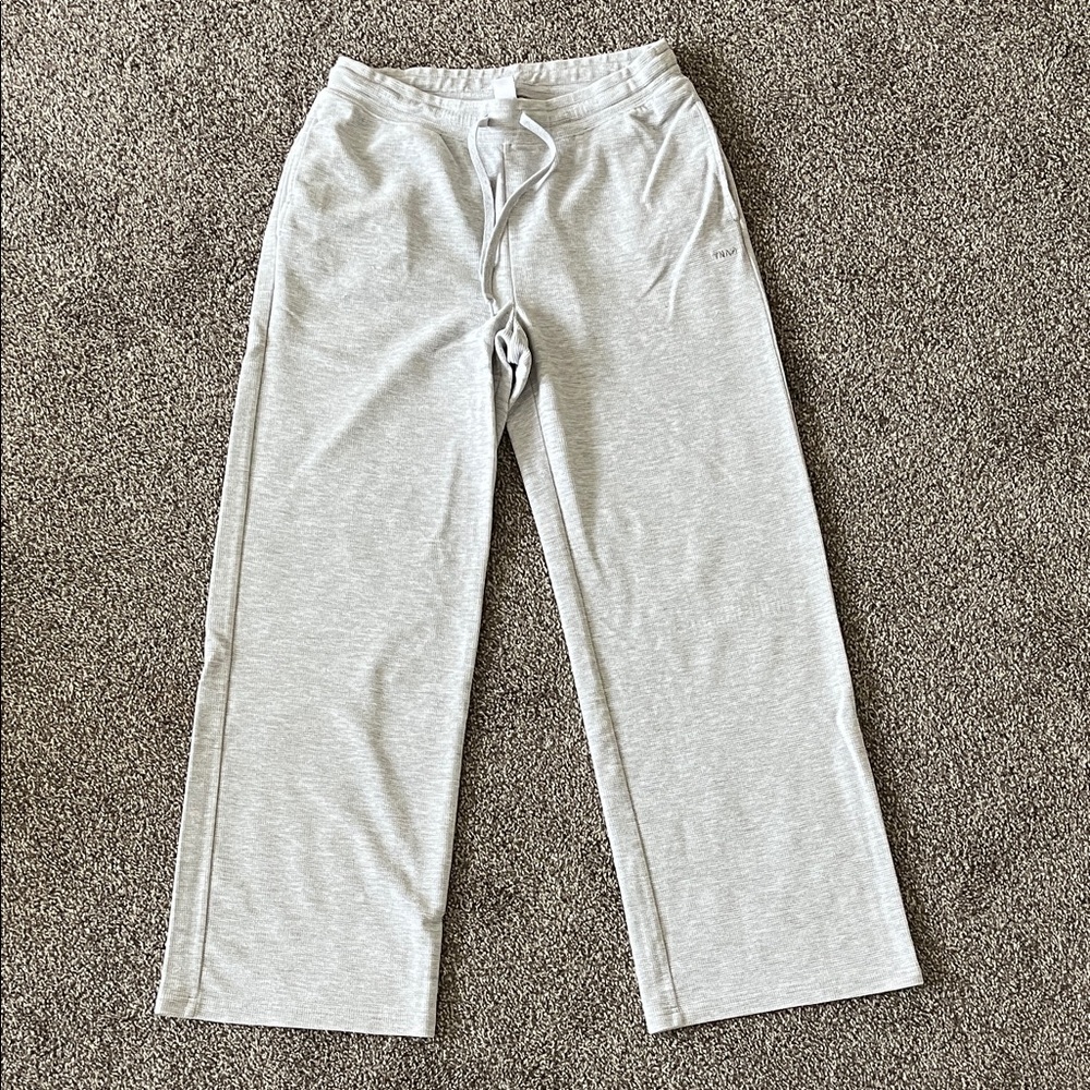 TNA Heather Gray Waffle Sweatpants